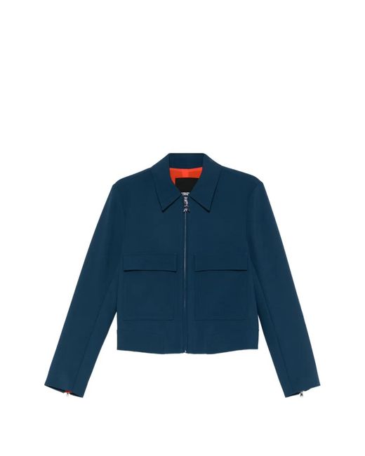 Patrizia Pepe Blue Twill Cargo Jacket