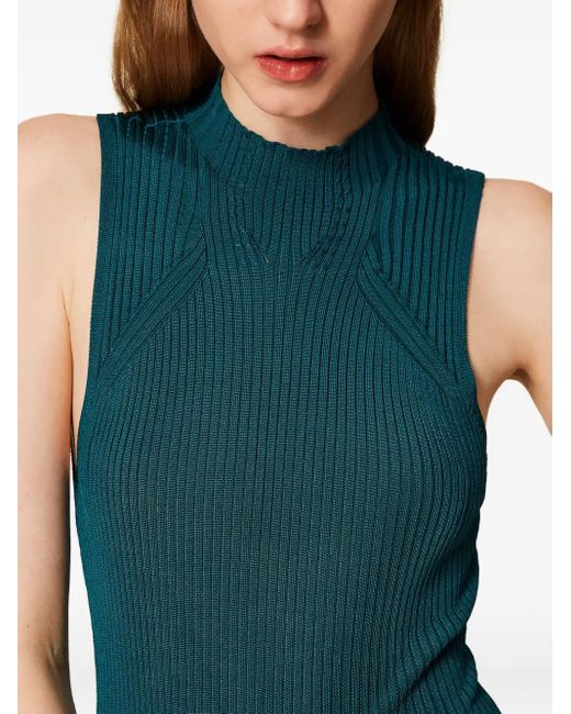 Twinset モックネック トップ Green