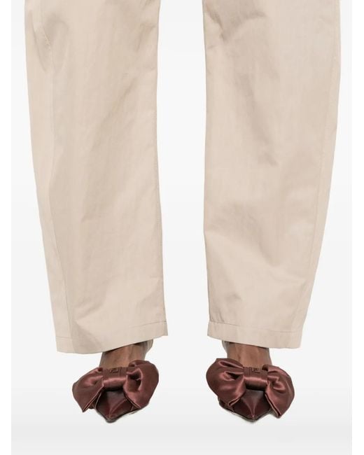Magda Butrym Natural Pantalon À Taille Ceinturée