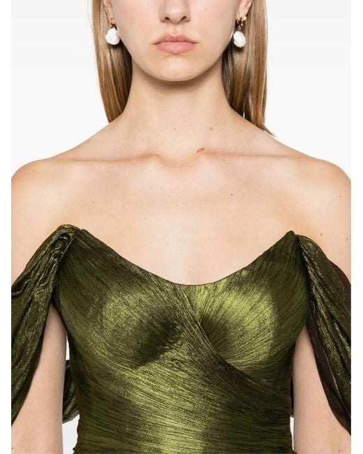 IRIS SERBAN Green Irina Gown
