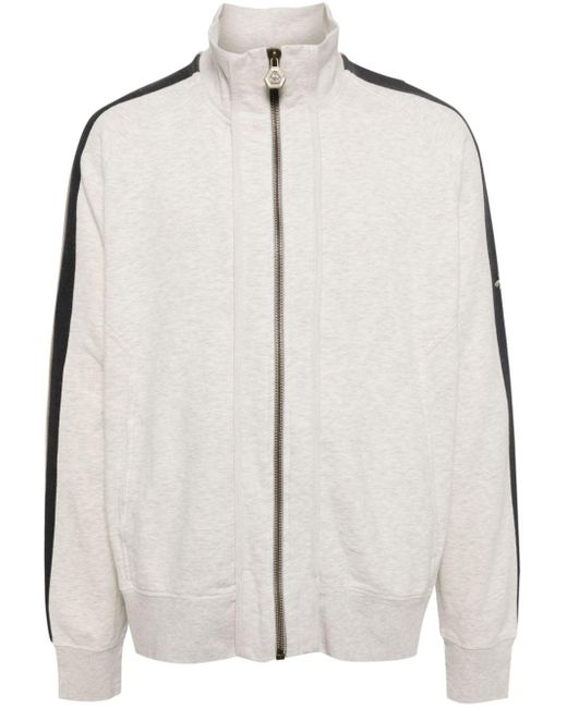 PUMA Gray Side-stripe Zipped Jacket for men