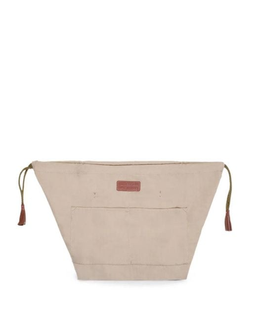 Dragon Diffusion Natural Drawstring Clutch Bag