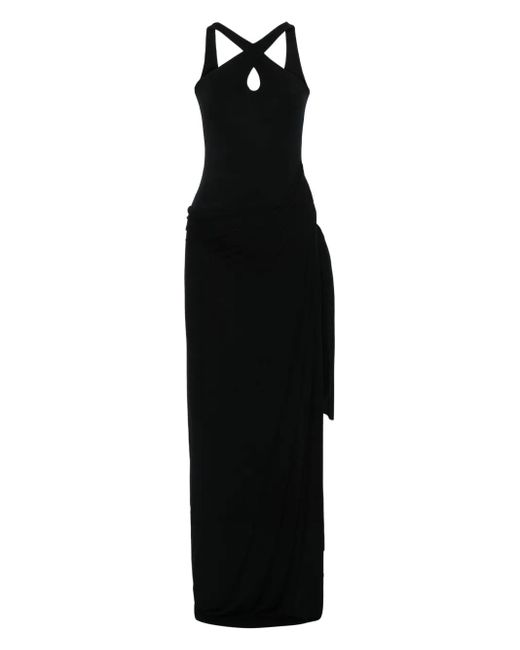 MANURI Black Rita Asymmetric Dress