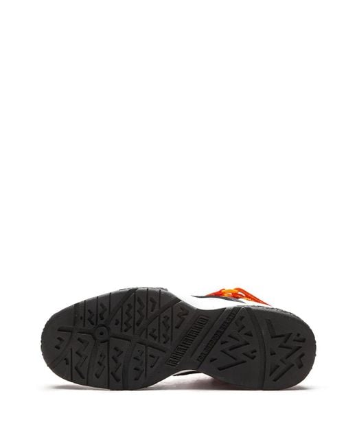 Nike Orange Air Raid "Raygun" Sneakers