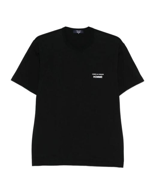 メンズ Comme des Garçons Logo-print T-shirt Black