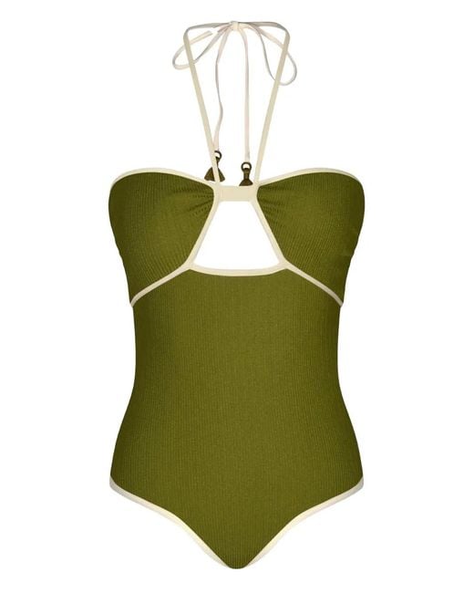 Johanna Ortiz Green Sea Salt Badeanzug Mit Cut-Out