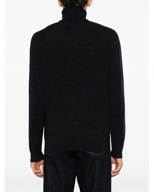 Zegna Blue Oasi Mélange-Effect Jumper for men