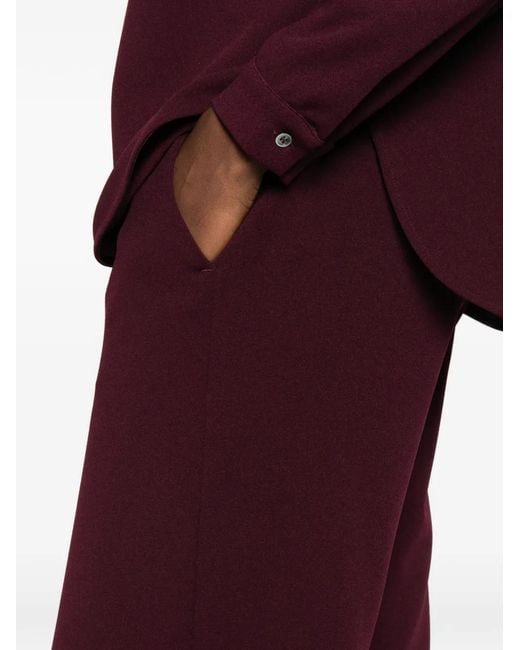 Blanca Vita Purple Side-Pockets Tailored Trousers