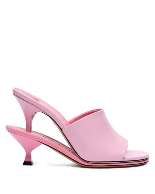 Jacquemus Pink The Double Mules