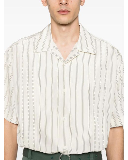 Jil Sander White Striped Shirt for men
