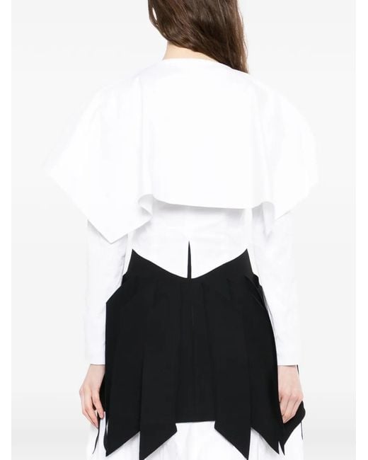 A.W.A.K.E. MODE White V-Neck Jacket