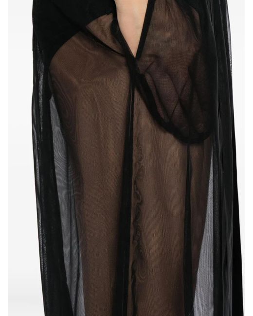 Simone Rocha Black Ribbon-Embellished Skirt