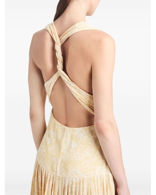 Proenza Schouler Natural Twist-strap Maxi Dress