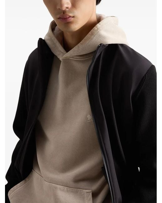 Woolrich Blue Soft Shell Hybrid Jacket for men