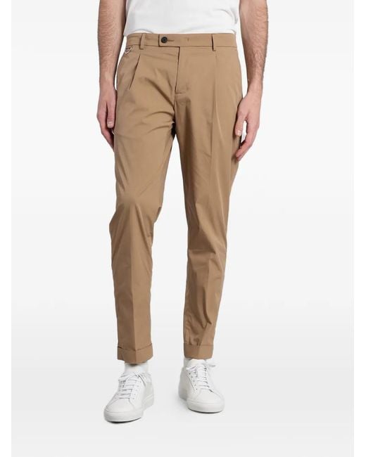 Low Brand Natural Pressed-Crease Trousers for men