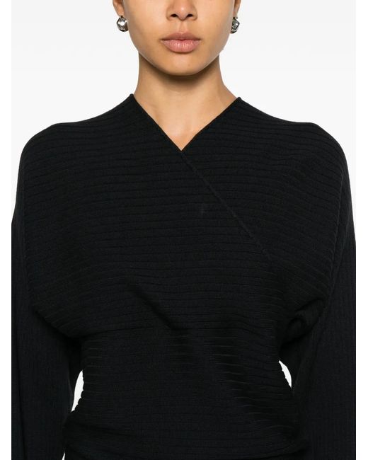 Paloma Wool Black V-Neck Sweater