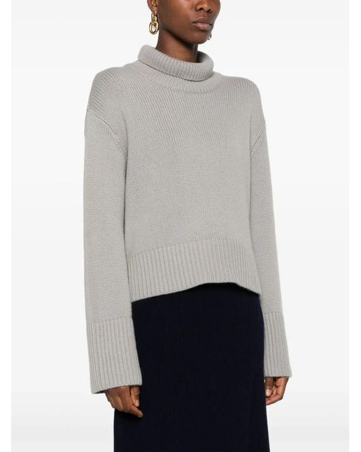 Lisa Yang Gray Fleur Sweater