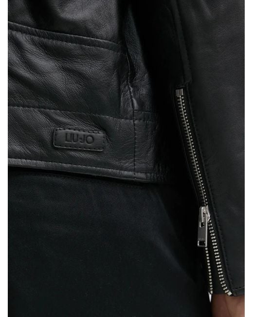 Chaqueta asimétrica con cremallera Liu Jo de hombre de color Black