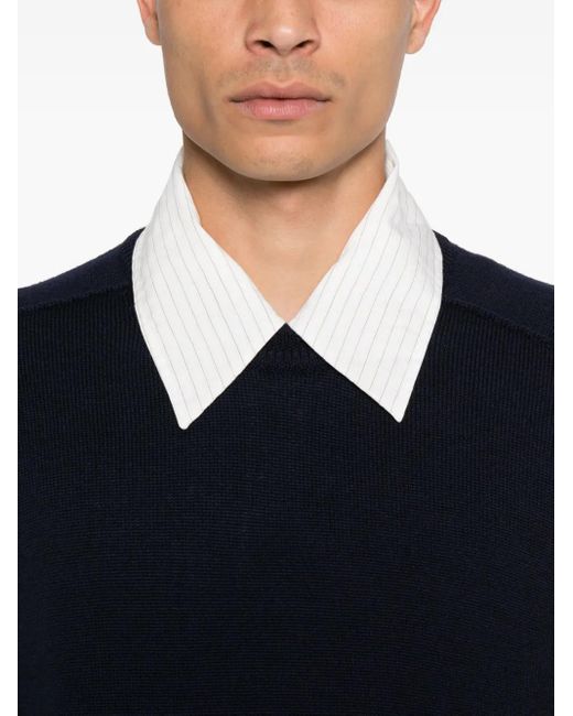Studio Nicholson Black Merino Wool Sweater for men