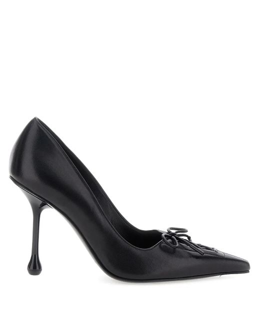 Jimmy Choo Black Scarlett 95 Leather Pumps