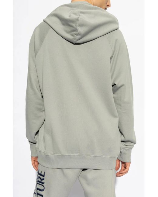 Versace Jeans Couture Blue Swan Logo Hoodie for men