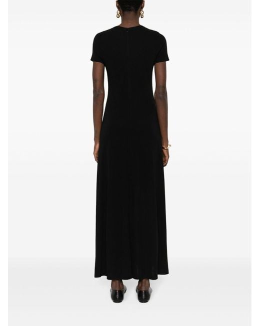 Totême  Jersey Maxi-jurk in het Black