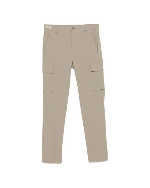 Paul & Shark Gray Cargo-Pocket Straight Pants for men