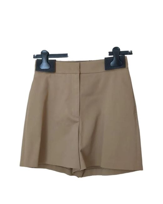 Rundholz Black Label Brown Stretch-Design Concealed-Fastening Shorts