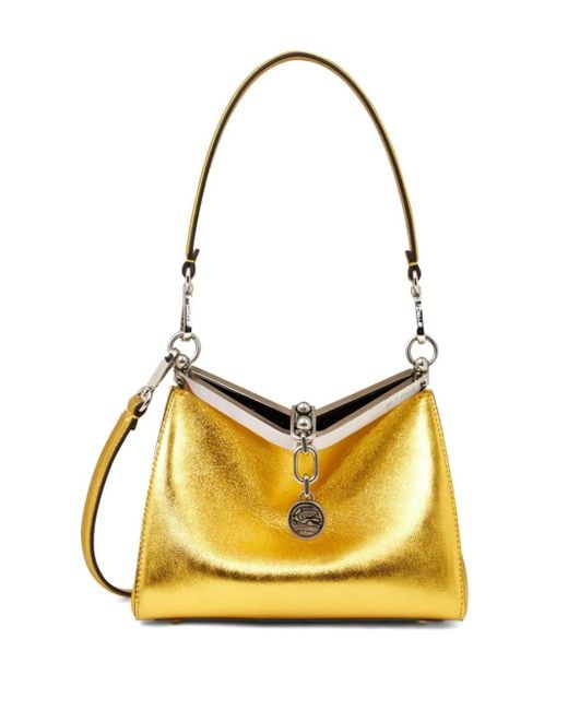 Etro Yellow Small Vela Shoulder Bag