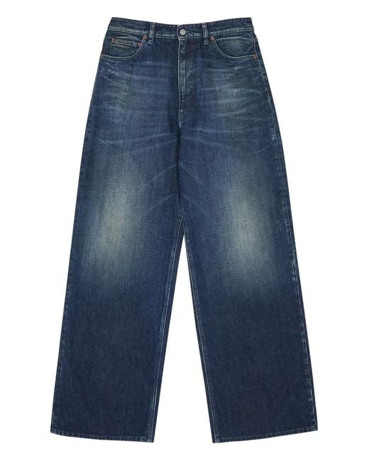 MM6 by Maison Margiela Blue Five-Pocket Trousers for men