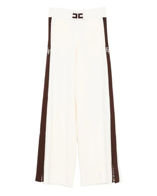 Elisabetta Franchi White Hose mit Streifen
