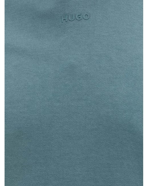 HUGO Blue Dapo Logo Hoodie for men