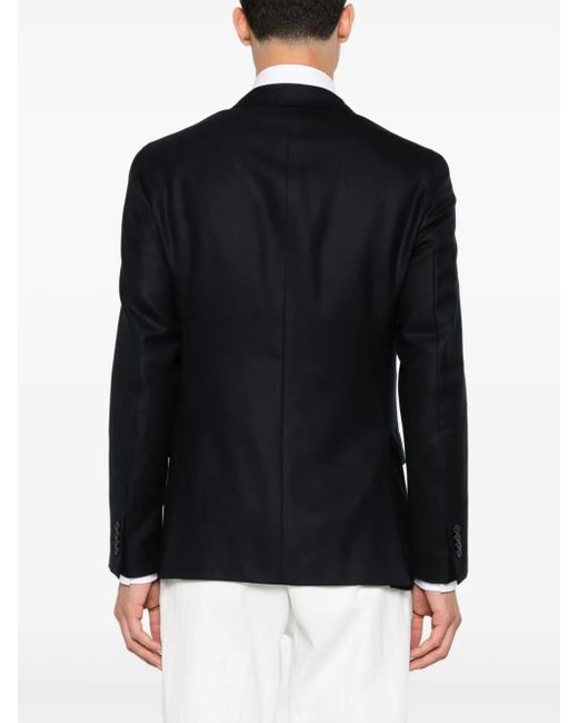 Boglioli Blue Virgin Wool Blazer for men