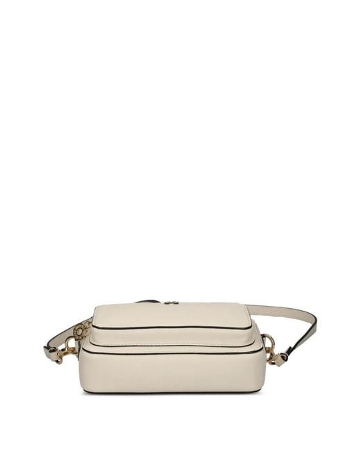 Tommy Hilfiger White Sac À Bandoulière À Design Rond