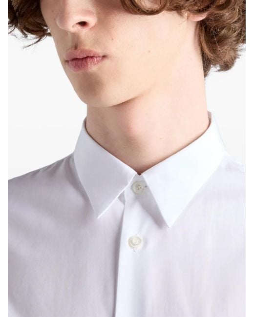 メンズ Prada ショートスリーブ シャツ White