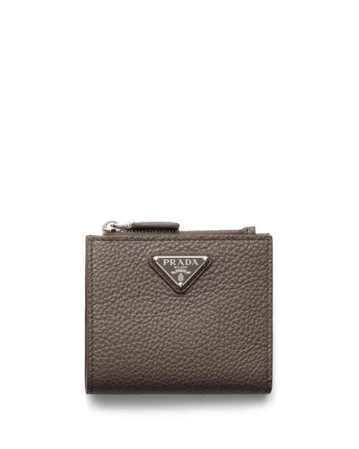 Cartera con cremallera Prada de hombre de color Gray