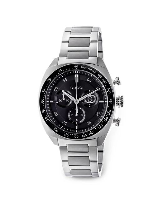 Gucci Gray Round-Shape Watch for men
