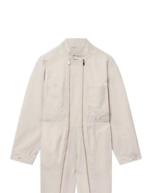 Stella McCartney White Stella Iconics Ziped Jumpsuit