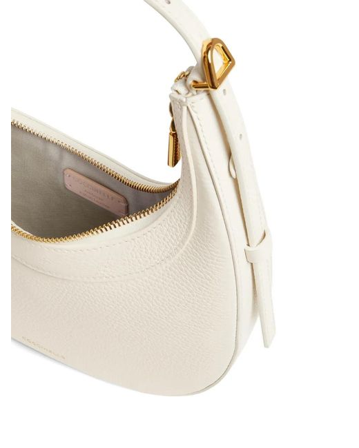 Coccinelle White Mini Whisper Shoulder Bag