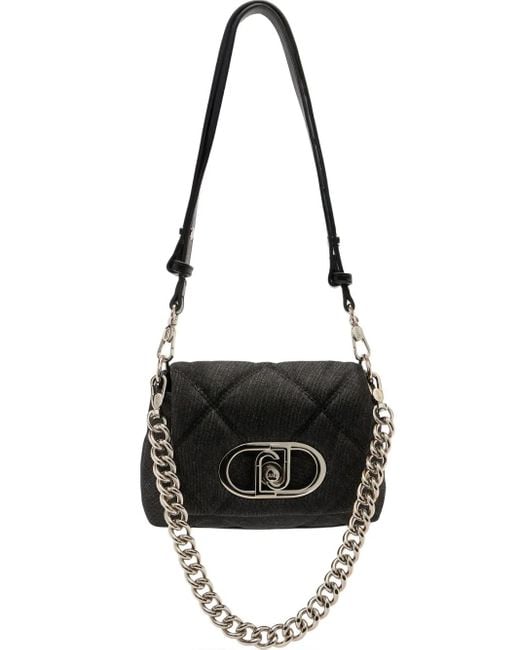 Liu Jo Black Small Lapuffy Cross-Body Bag