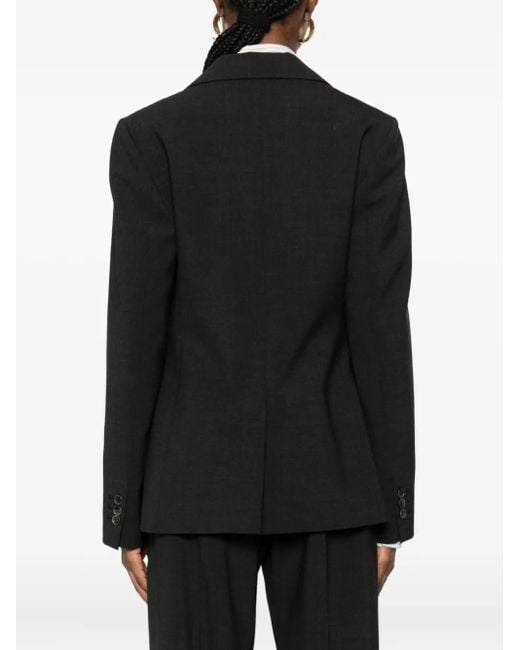 P.A.R.O.S.H. Black Single-Breasted Blazer