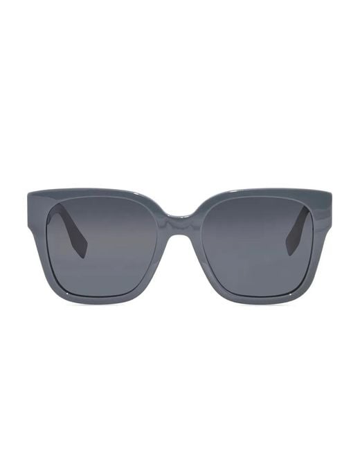 Fendi Gray Square-Frame Sunglasses