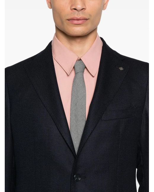 Blazer A Due Bottoni di Tagliatore in Blue da Uomo