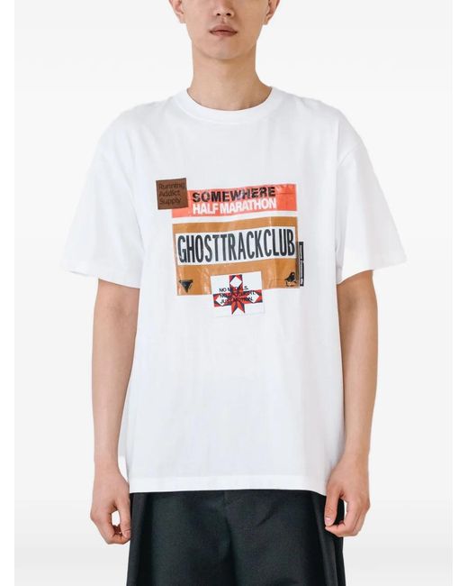 Yoshio Kubo White Graphic-Print T-Shirt for men