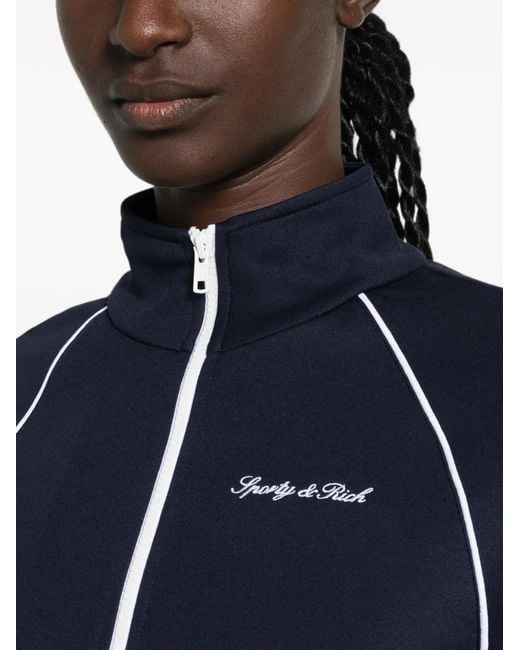Sporty & Rich Blue Cropped Jacket