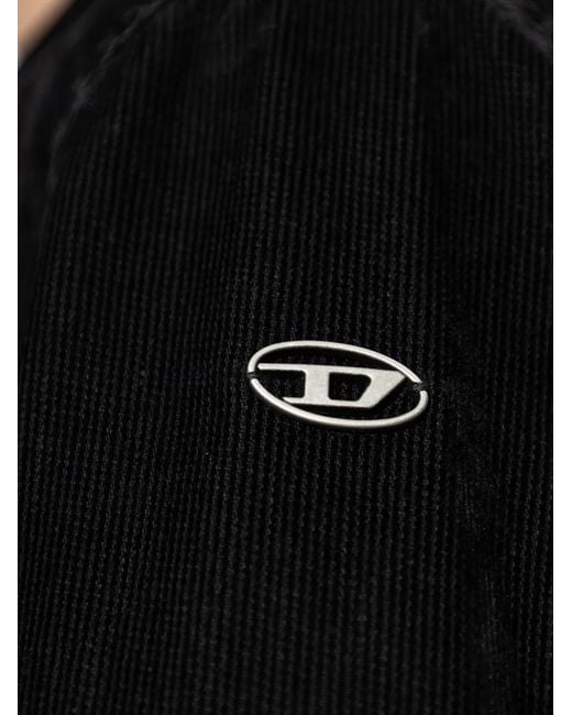 DIESEL Black Zip-Up Jacket for men