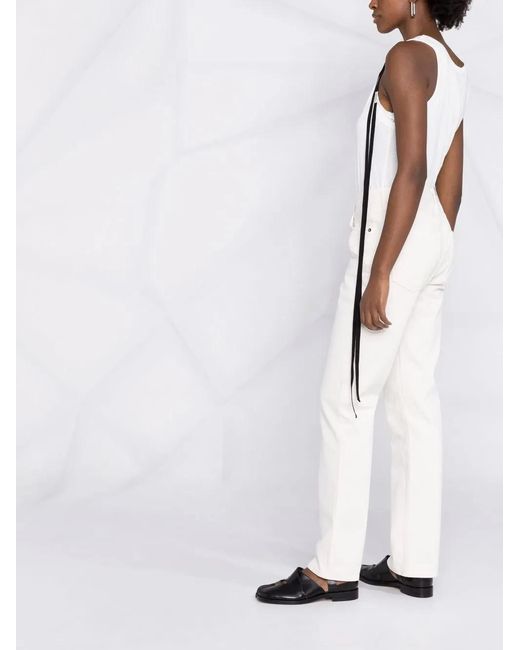 Agolde White Straight-Leg Denim Jeans