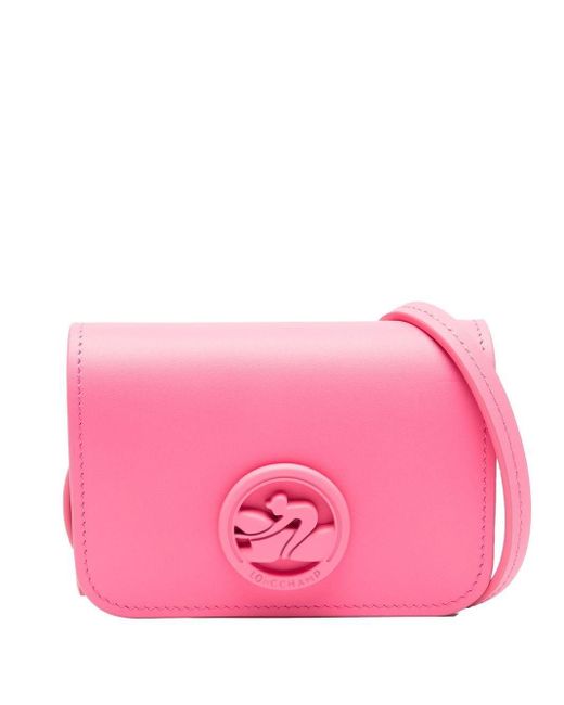 Longchamp Box-trot Leather Crossbody Purse in Pink | Lyst