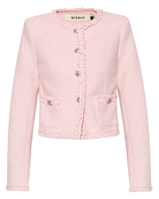 Giacca Con Dettaglio Frange di M I S B H V in Pink