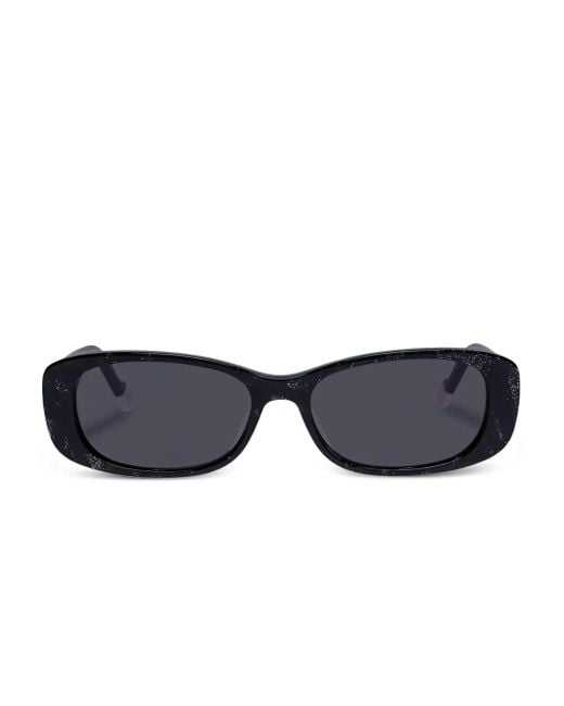 Le Specs Black Sonnenbrille Mit Eckigem Gestell